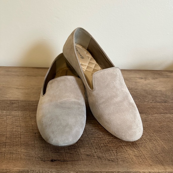 Birdies Shoes - Birdies The Starling Flats in Light Grey/Slate Suede Size 8
